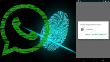 Bloqueo dactilar en whatsapp
