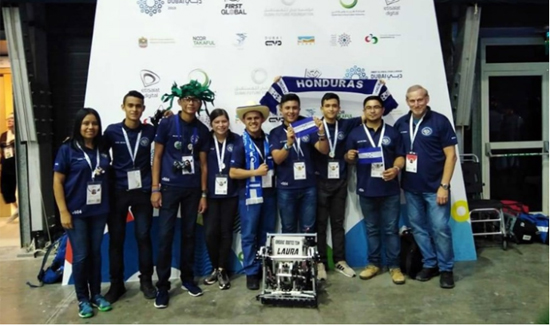hondureños ganaron concurso de robotica en Dubai 