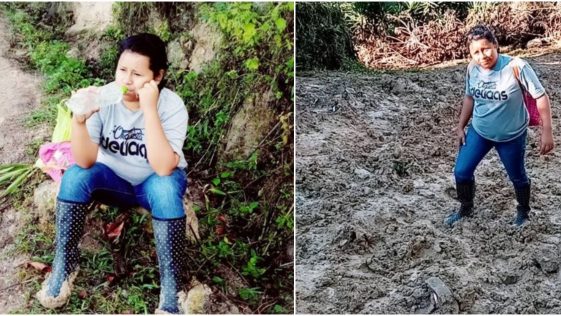 maestra hondureña camina horas para llegar a dar clases